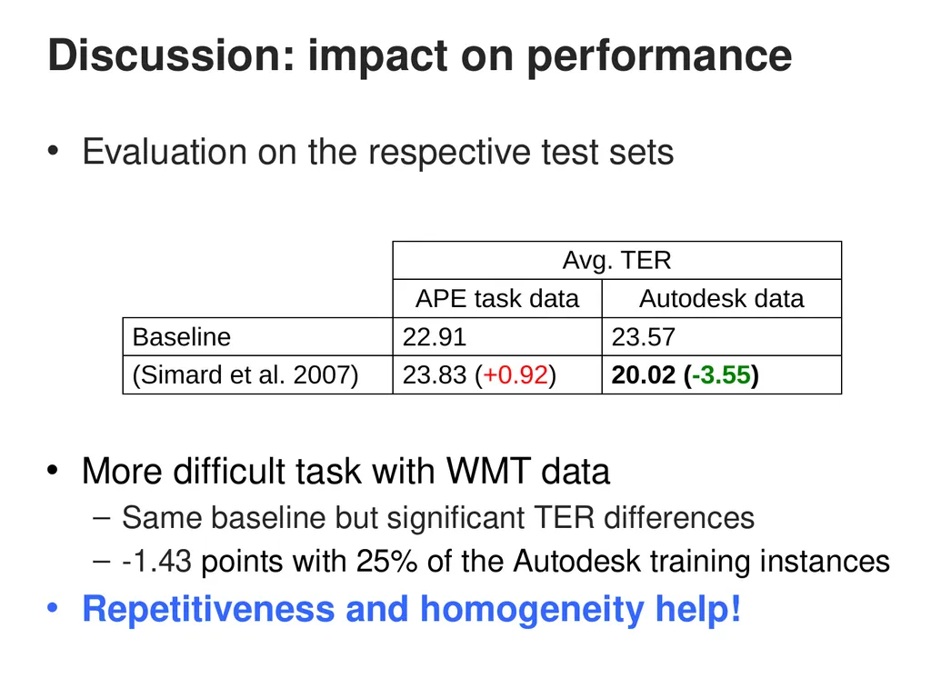 Automatic Post-editing (pilot) Task Rajen - slide 25 of 37