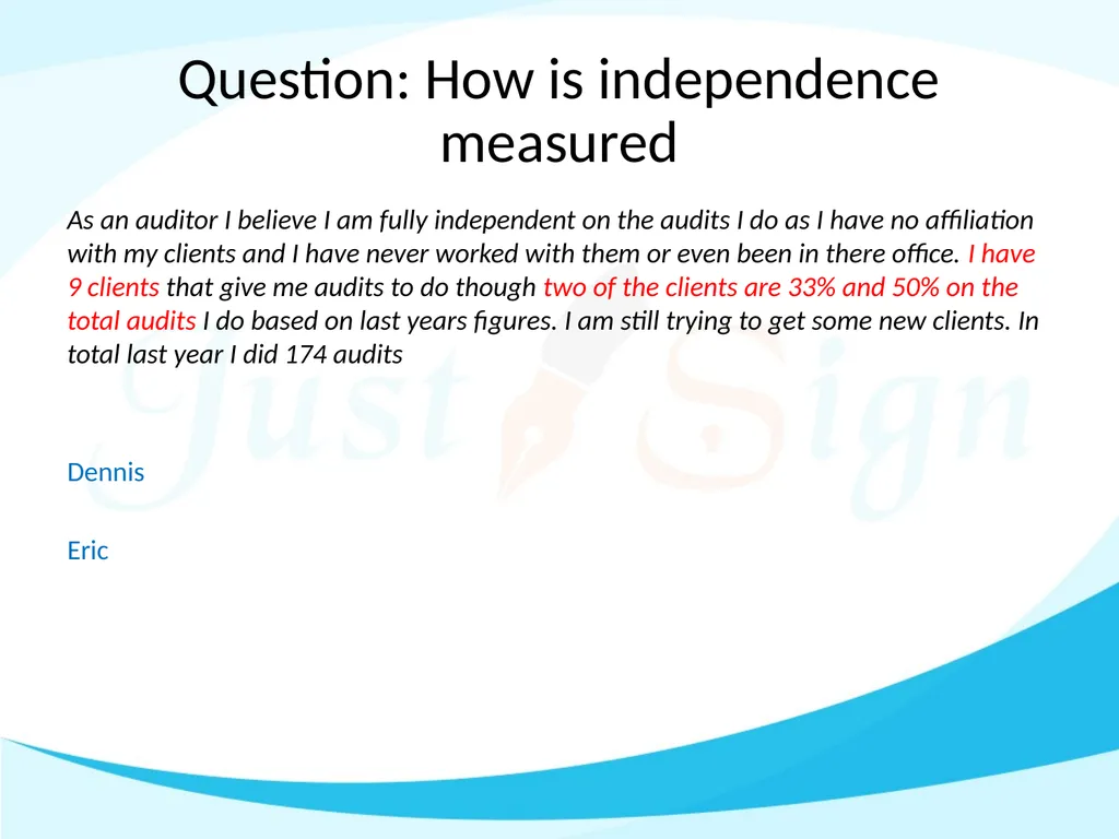 Q & A on APES 110 Guidelines Manoj Abichandani, - slide 16 of 25
