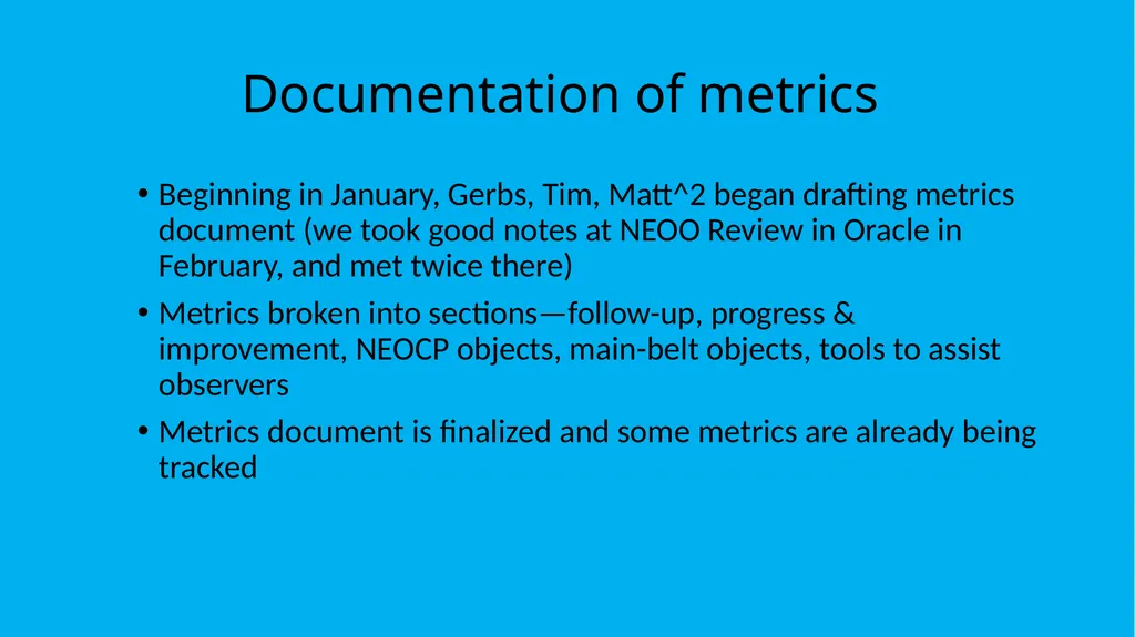 MPC Metrics: Background, Motivation & Description - slide 6 of 15