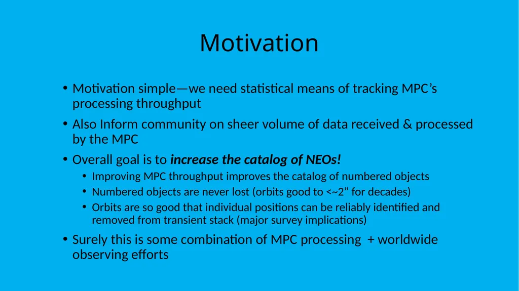 MPC Metrics: Background, Motivation & Description - slide 4 of 15