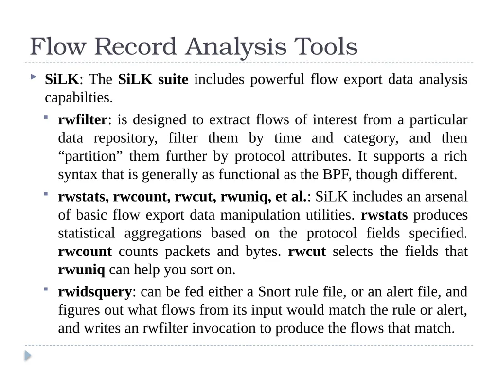 Chapter 5: Statistical Flow Analysis Tran Song Dat - slide 40 of 52