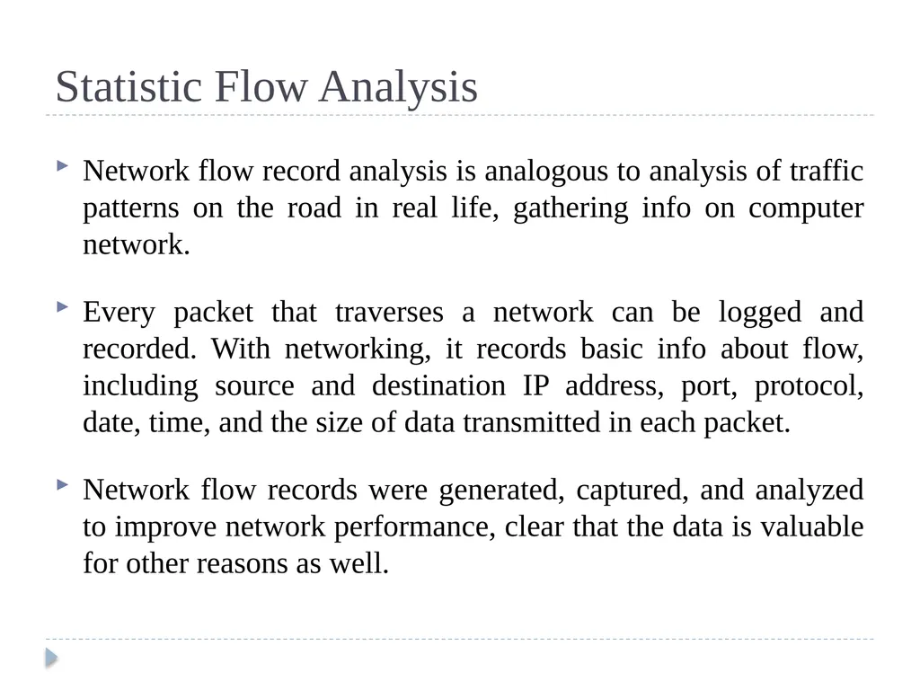 Chapter 5: Statistical Flow Analysis Tran Song Dat - slide 2 of 52