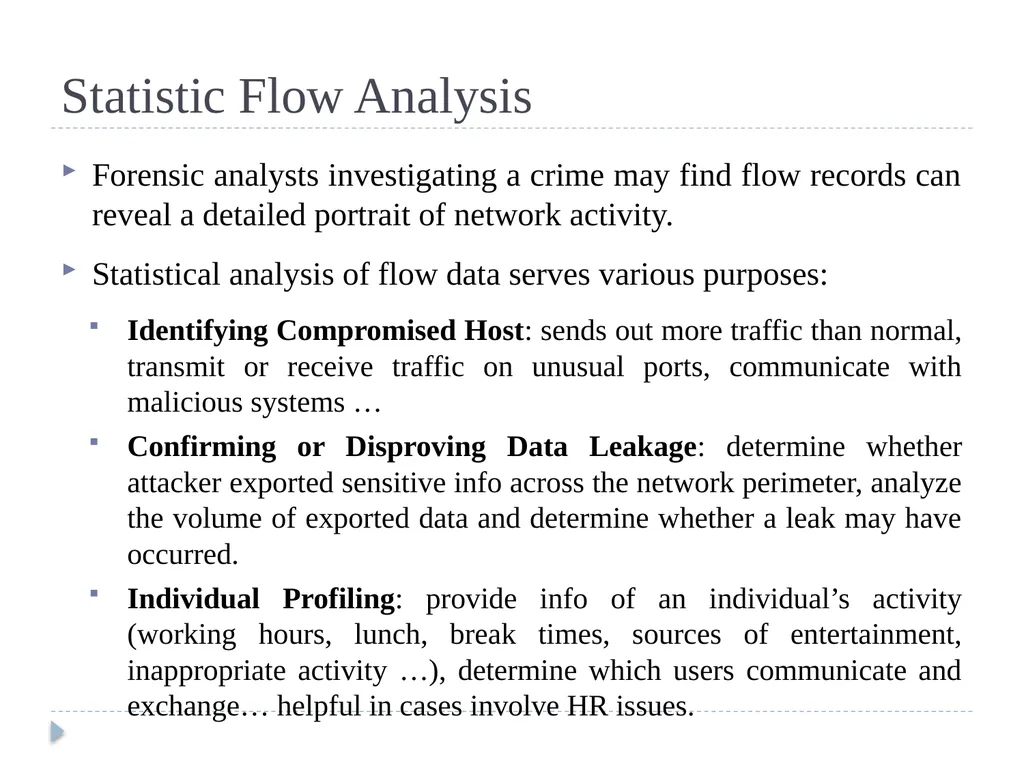 Chapter 5: Statistical Flow Analysis Tran Song Dat - slide 3 of 52