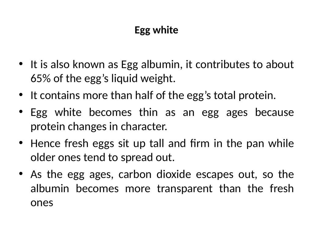 EGG: STRUCTURE, COMPOSITION AND QUALITY Dr. R. K. - slide 6 of 14