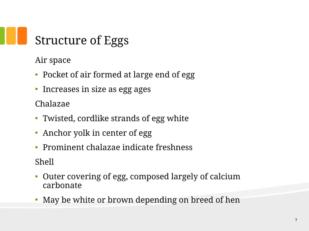 Understanding Ingredients Eggs Topics Types of - slide 7 of 30