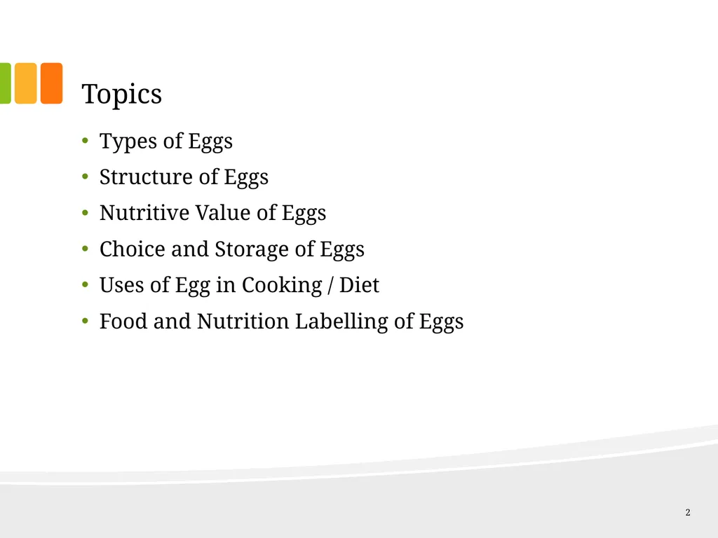 Understanding Ingredients Eggs Topics Types of - slide 2 of 30