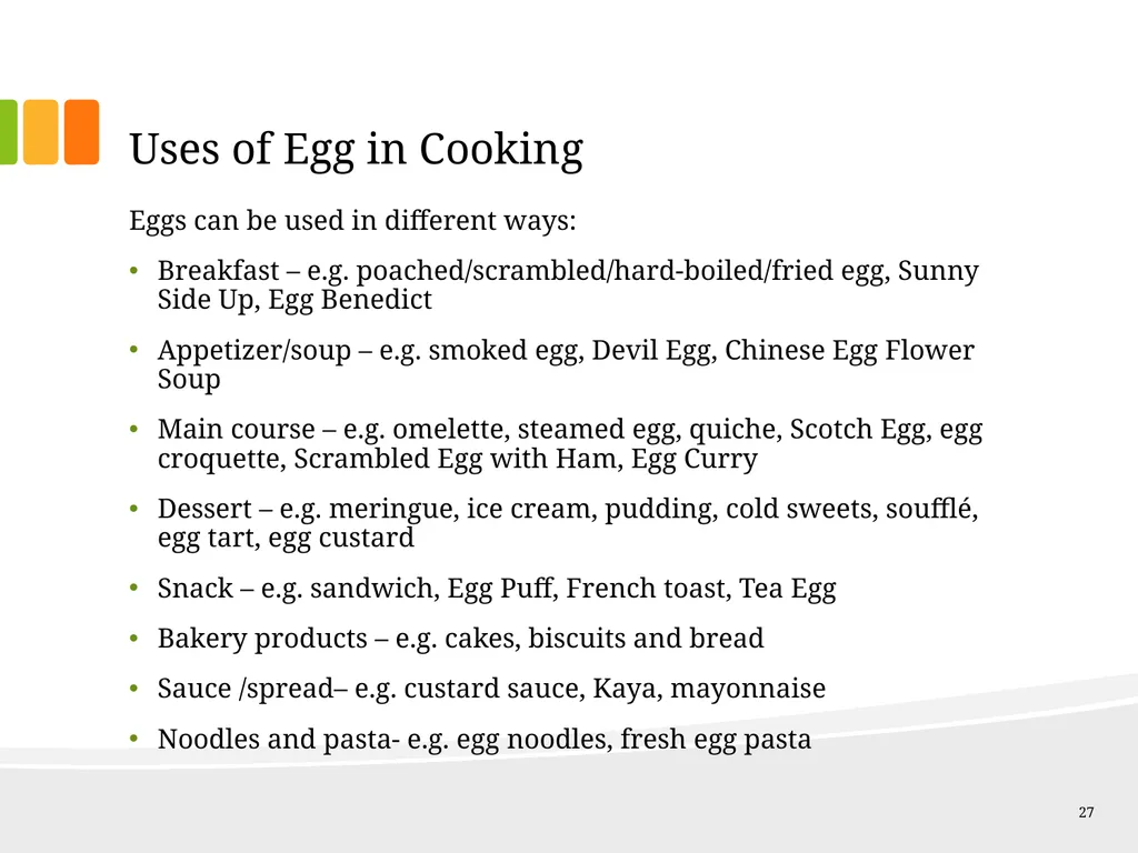 Understanding Ingredients Eggs Topics Types of - slide 27 of 30