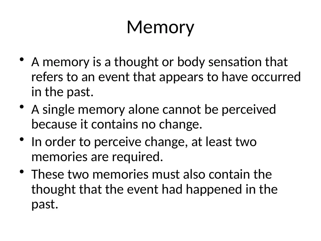 The Arrow of Subjective Time Perception All - slide 4 of 20