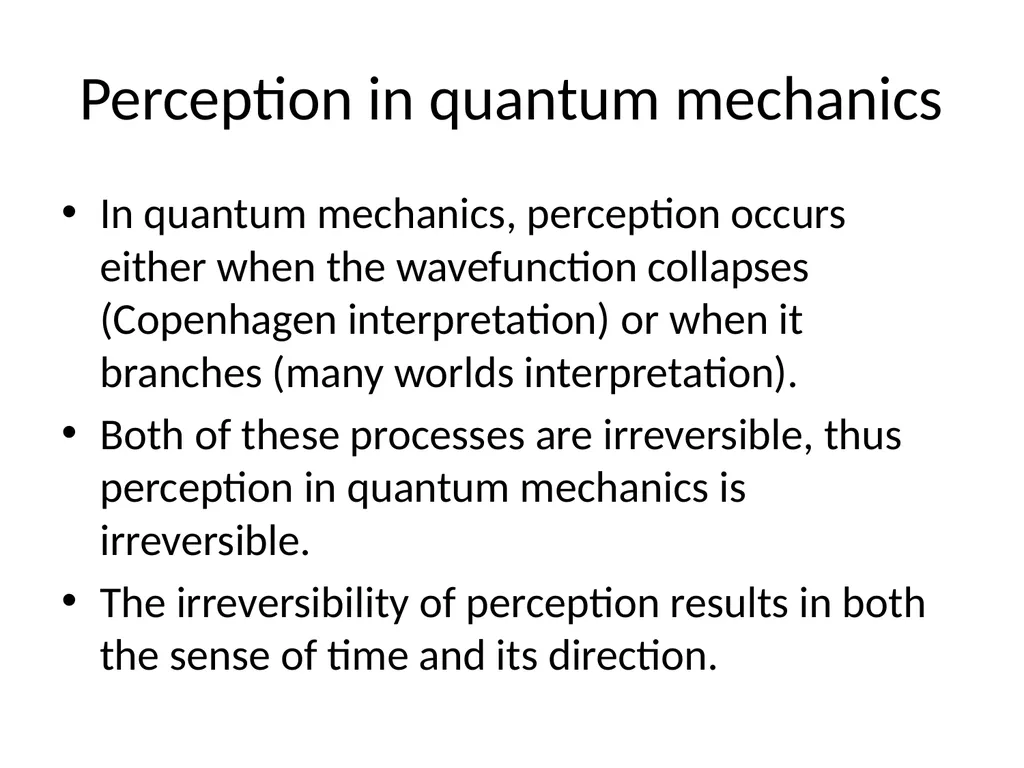 The Arrow of Subjective Time Perception All - slide 11 of 20