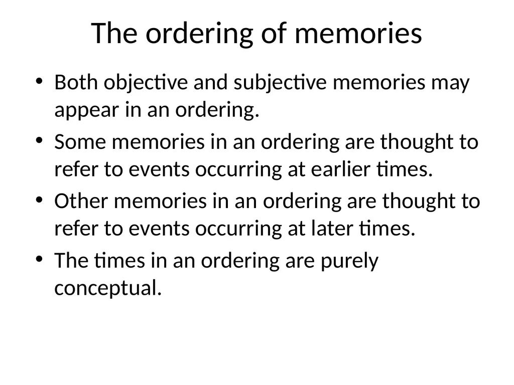 The Arrow of Subjective Time Perception All - slide 8 of 20