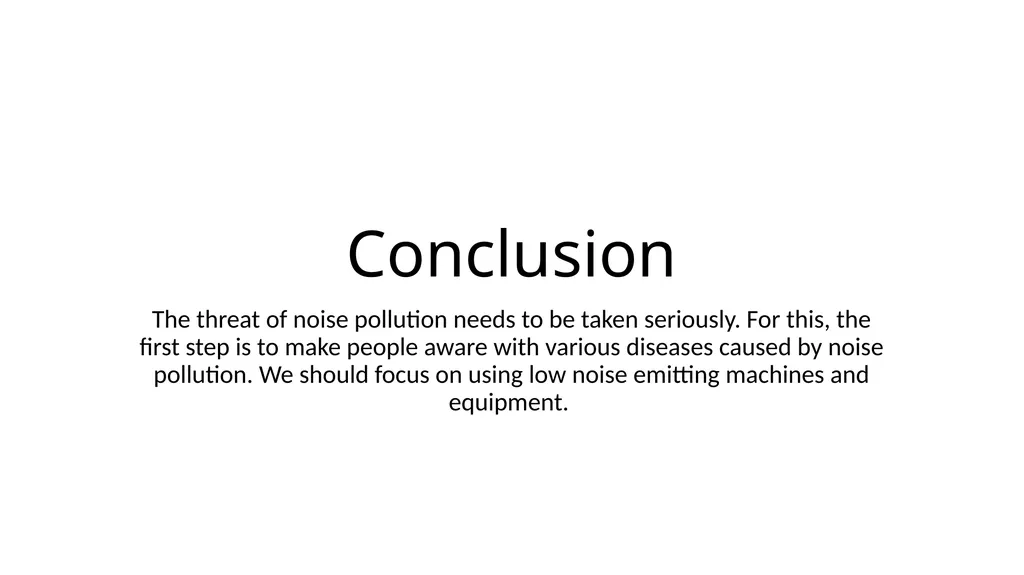 Sound or Noise Pollution (Environmental & social - slide 14 of 14