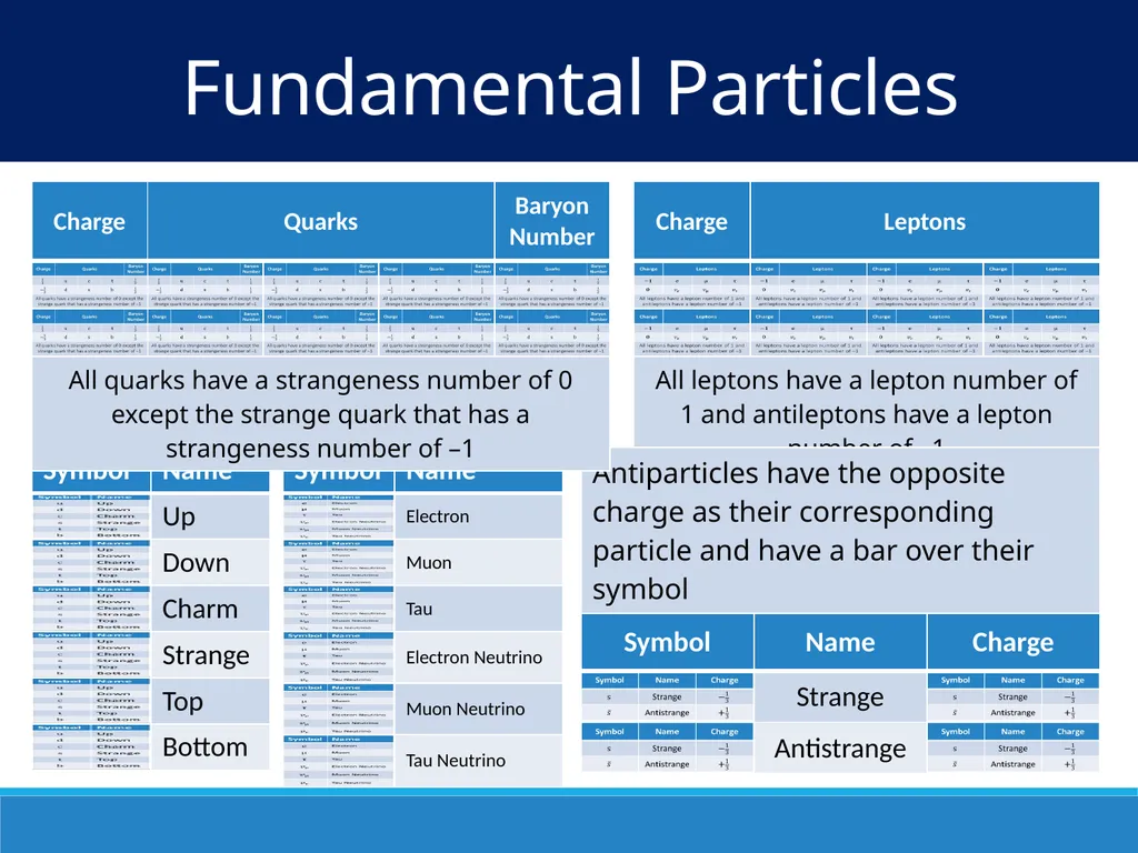 Particles and the Standard Model IB Physics | - slide 3 of 17