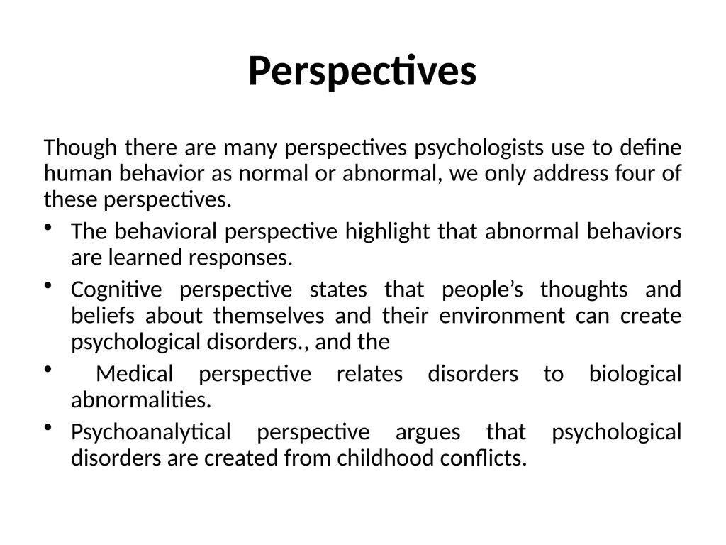 Concept of Normal and Abnormal Behavior Muhammad - slide 5 of 8