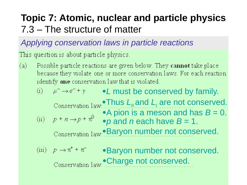 EXAMPLE: At one time it was thought that protons - slide 26 of 45