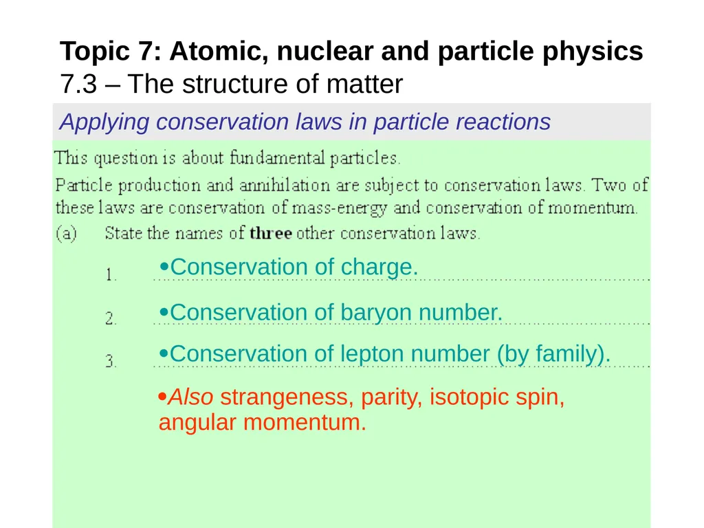 EXAMPLE: At one time it was thought that protons - slide 28 of 45