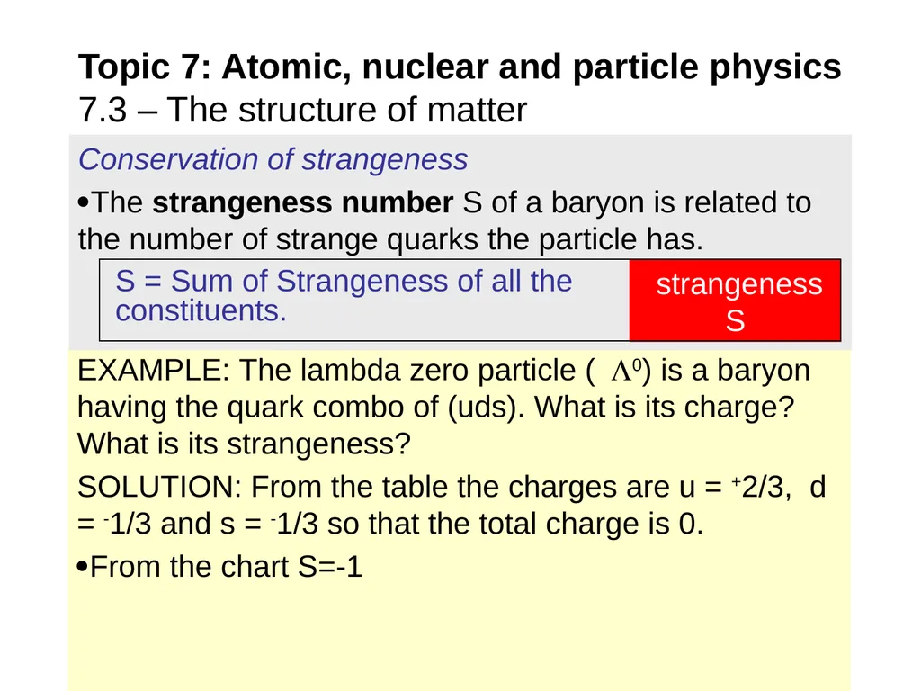 EXAMPLE: At one time it was thought that protons - slide 13 of 45