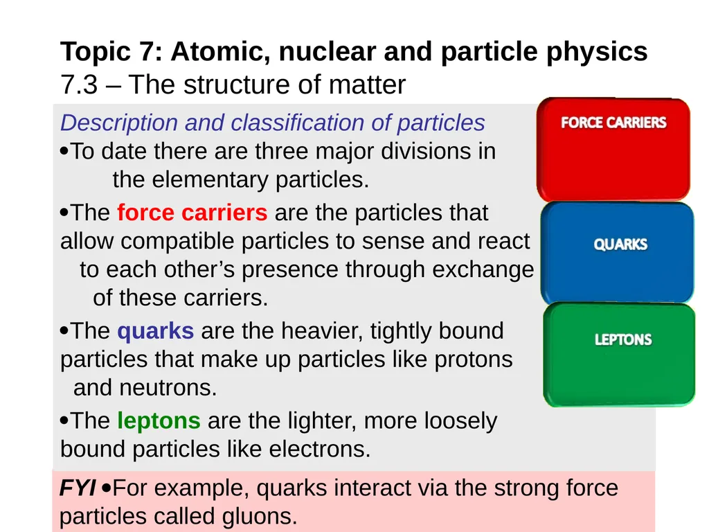 EXAMPLE: At one time it was thought that protons - slide 2 of 45