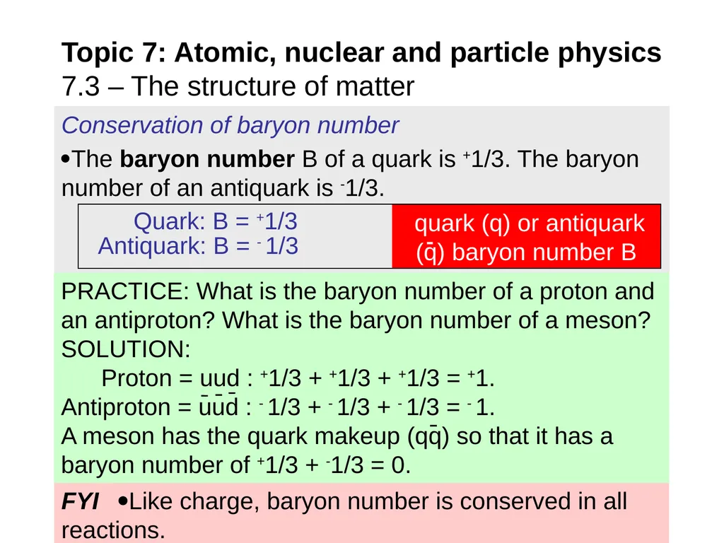 EXAMPLE: At one time it was thought that protons - slide 12 of 45