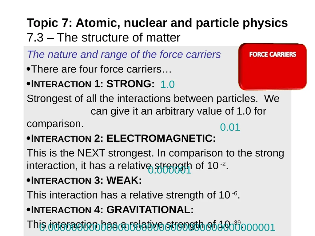 EXAMPLE: At one time it was thought that protons - slide 3 of 45