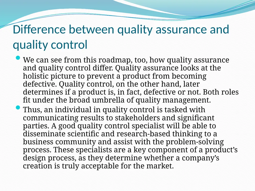 Quality Control Dr Digvijay Sharma School of - slide 9 of 10