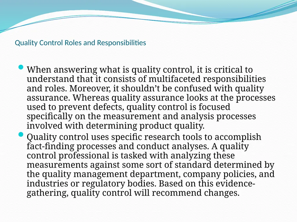 Quality Control Dr Digvijay Sharma School of - slide 8 of 10