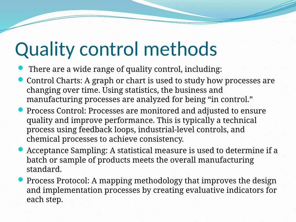 Quality Control Dr Digvijay Sharma School of - slide 5 of 10