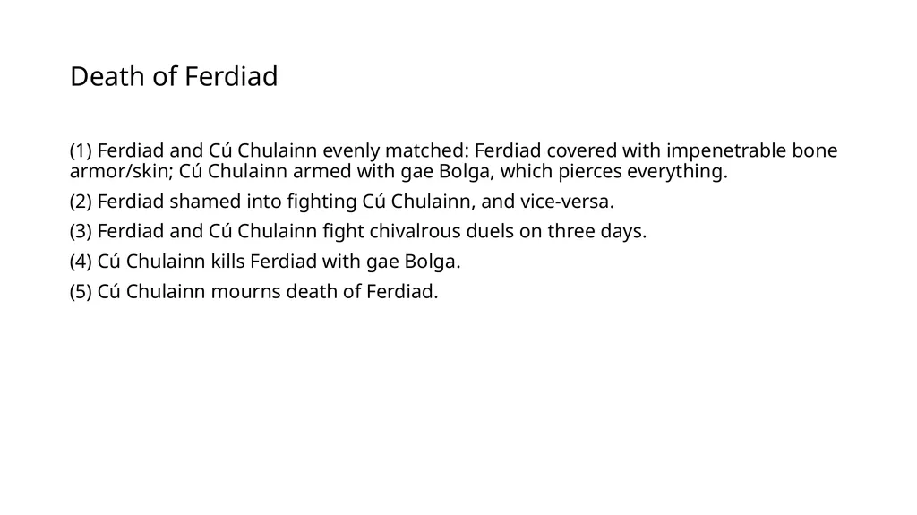 CU CHULAINN (Lectures 25-27) Cú Chulainn Pattern - slide 8 of 10