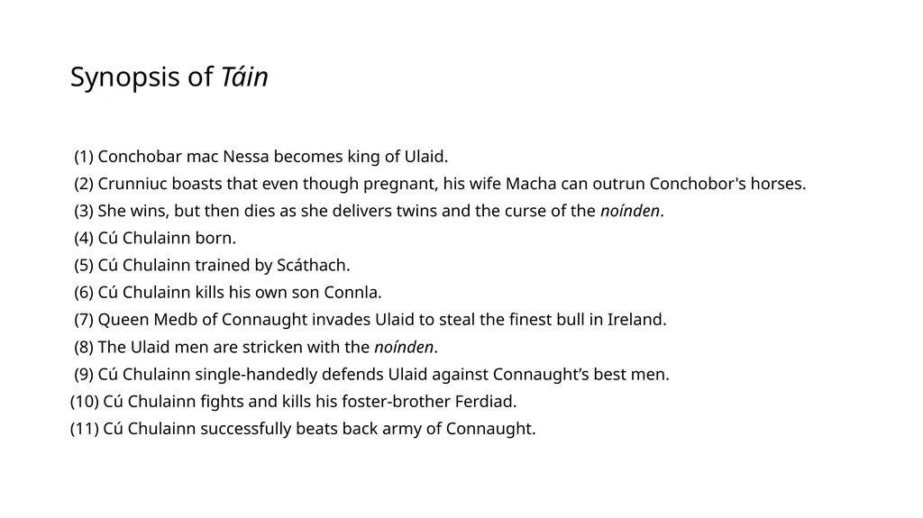CU CHULAINN (Lectures 25-27) Cú Chulainn Pattern - slide 7 of 10