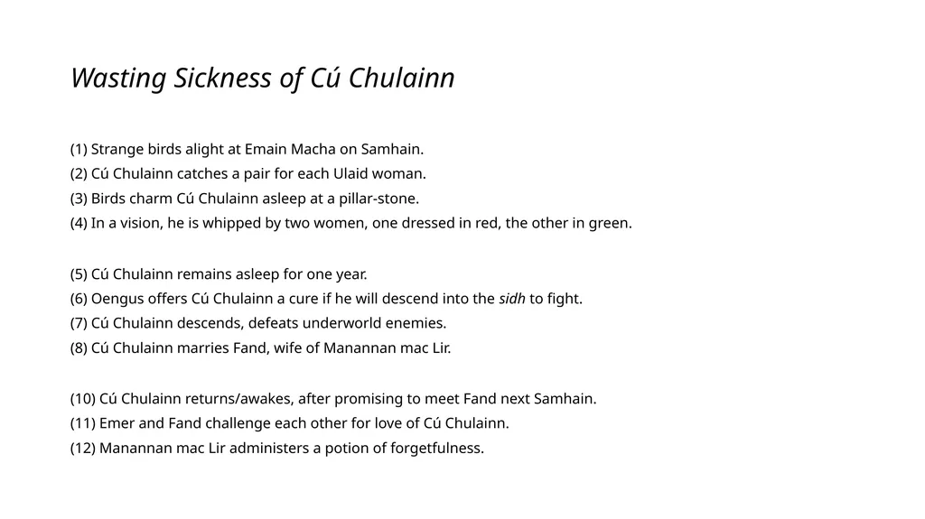 CU CHULAINN (Lectures 25-27) Cú Chulainn Pattern - slide 6 of 10
