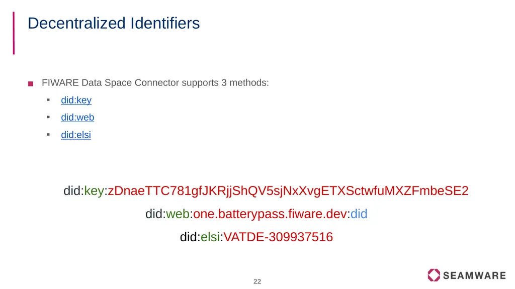 FIWARE Data Spaces Decentralized Identity and - slide 22 of 46