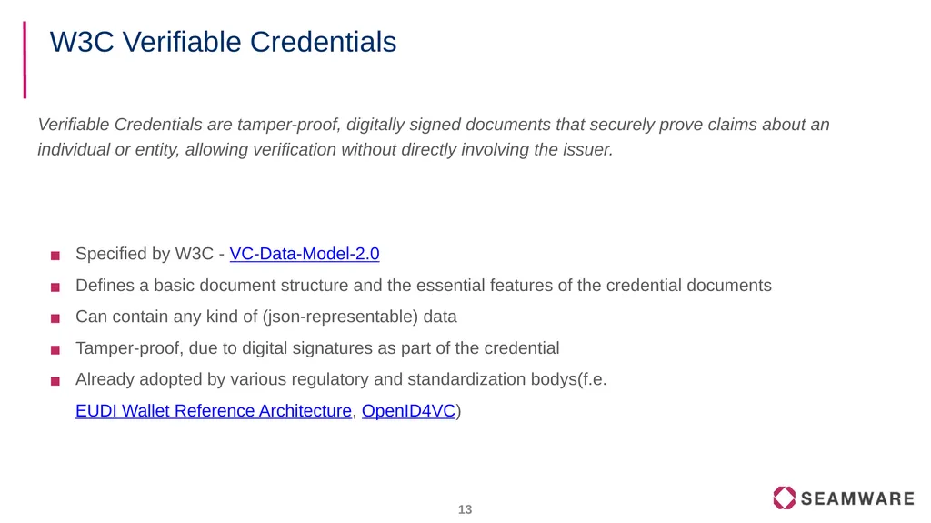 FIWARE Data Spaces Decentralized Identity and - slide 13 of 46