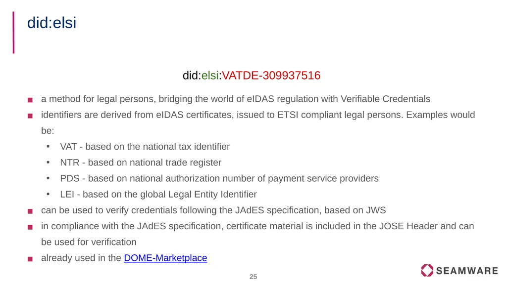 FIWARE Data Spaces Decentralized Identity and - slide 25 of 46