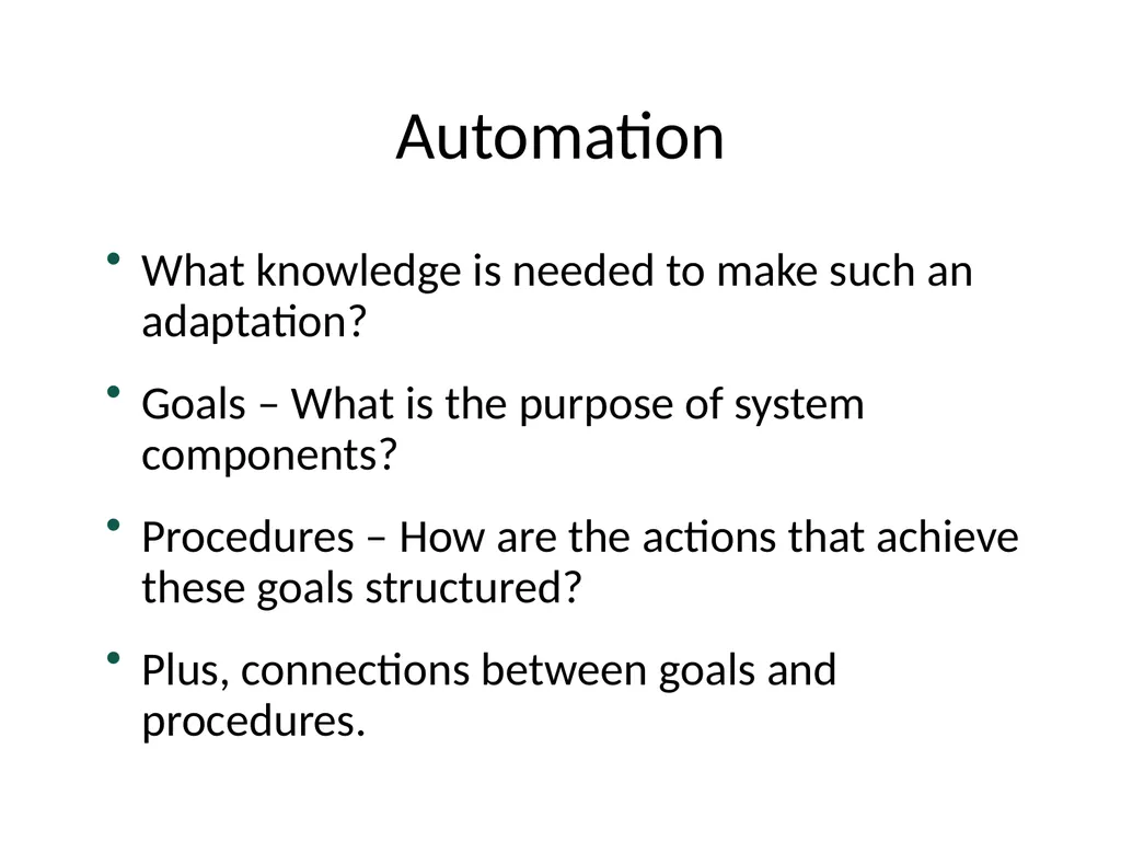 Metareasoning: An Overview of Select Systems - slide 18 of 51