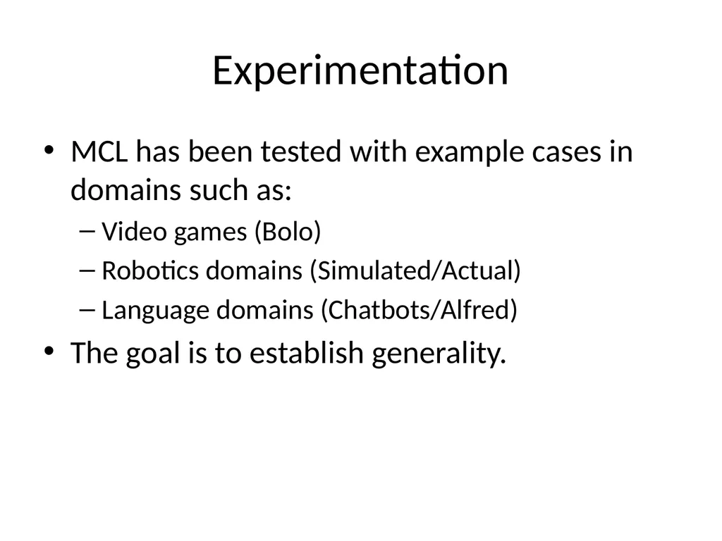 Metareasoning: An Overview of Select Systems - slide 48 of 51