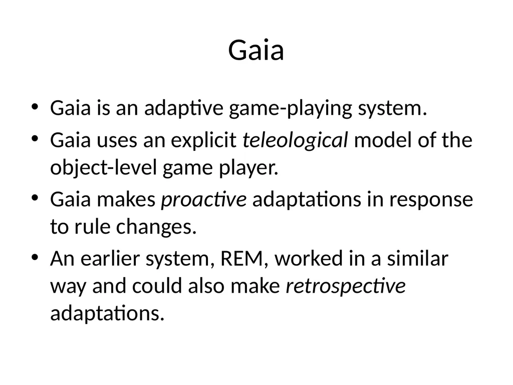 Metareasoning: An Overview of Select Systems - slide 10 of 51
