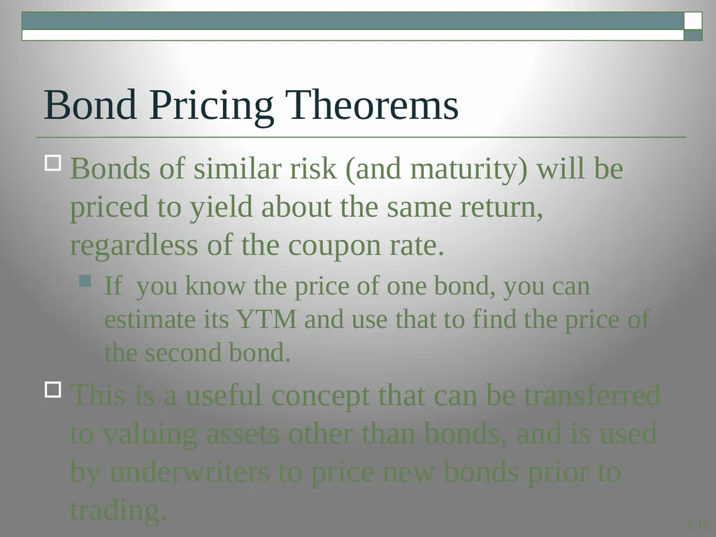 Interest Rates and Bond Valuation Module 4.1 8.1 - slide 19 of 29