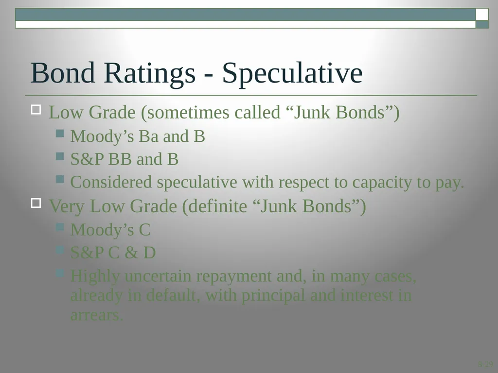 Interest Rates and Bond Valuation Module 4.1 8.1 - slide 29 of 29