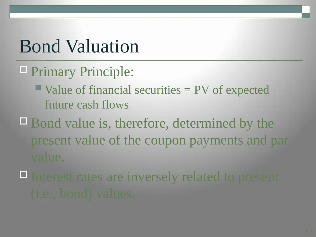 Interest Rates and Bond Valuation Module 4.1 8.1 - slide 3 of 29
