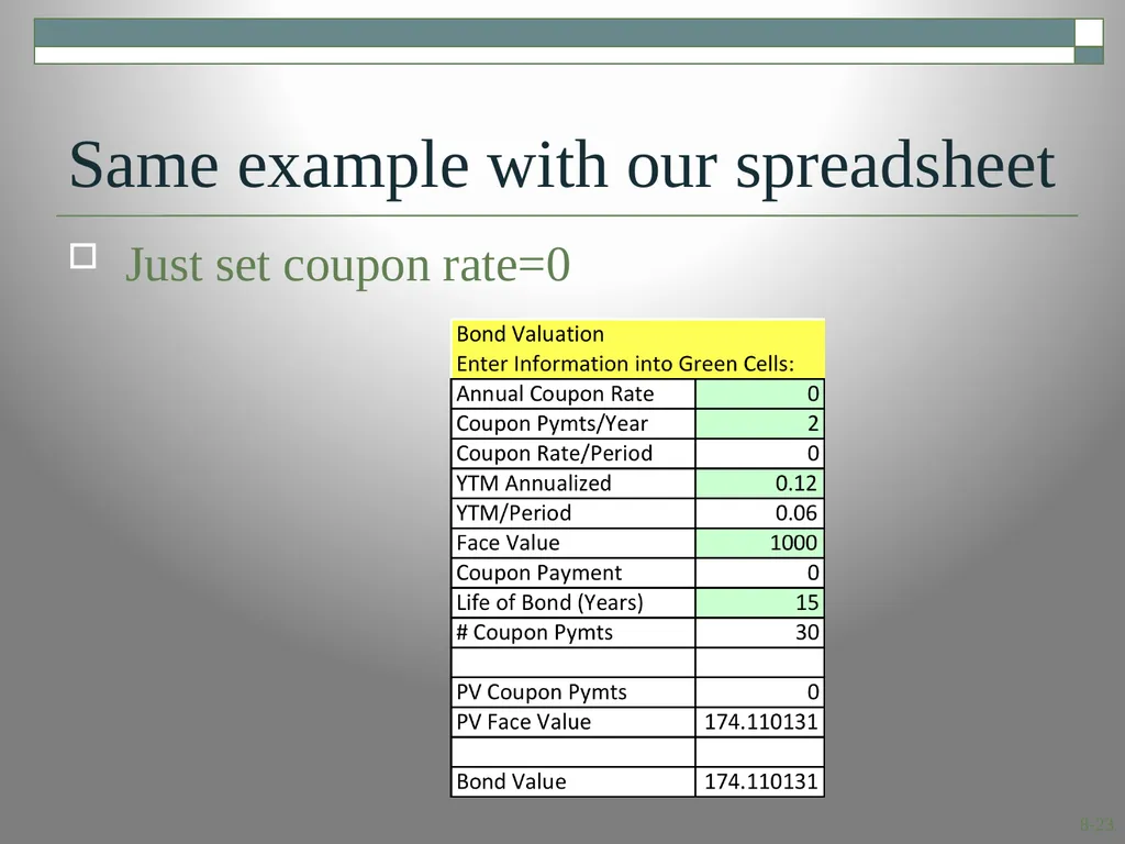 Interest Rates and Bond Valuation Module 4.1 8.1 - slide 23 of 29