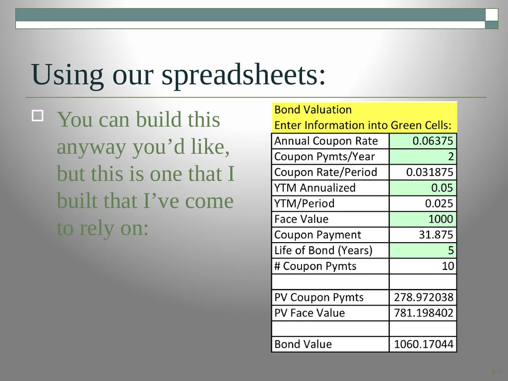 Interest Rates and Bond Valuation Module 4.1 8.1 - slide 7 of 29
