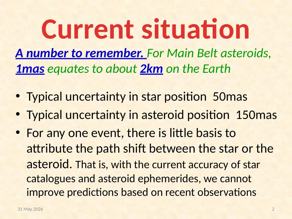 Gaia impact on asteroidal occultations © Dave - slide 2 of 27