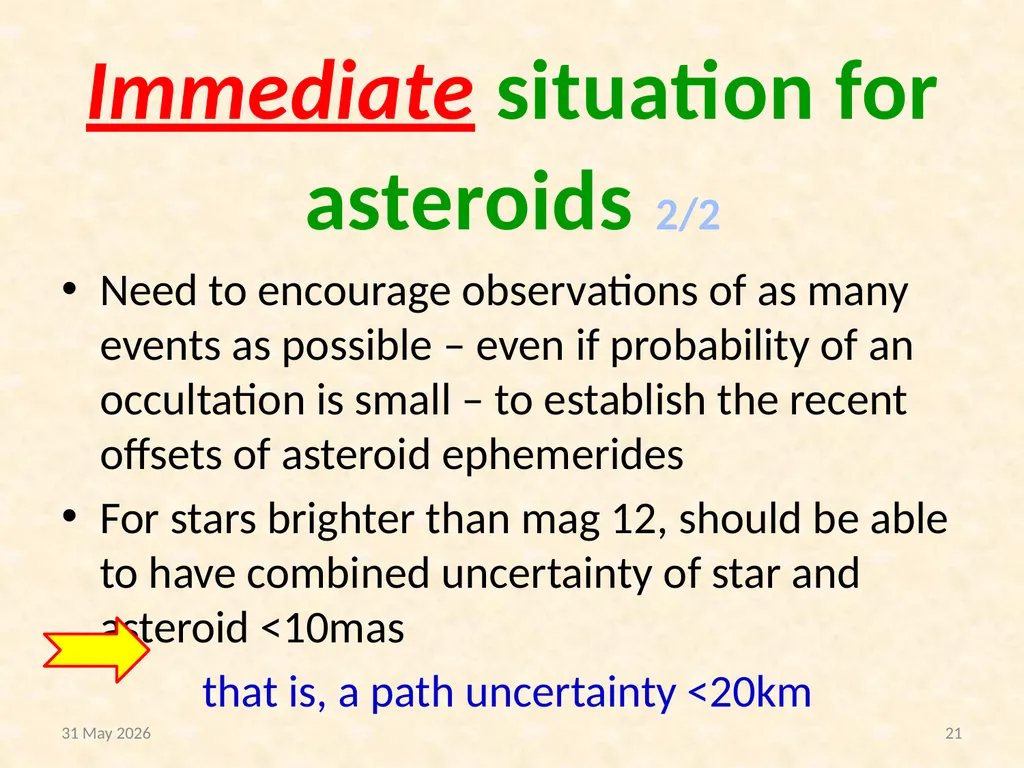 Gaia impact on asteroidal occultations © Dave - slide 21 of 27