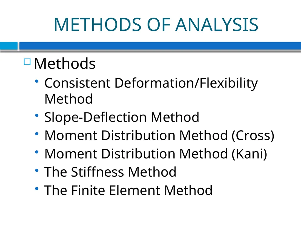 CHAPTER - 1 INTRODUCTION Indeterminate Structures - slide 7 of 10