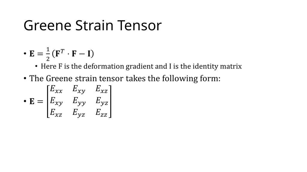Modeling Hyperelastic Materials Nathan Hoffman - slide 7 of 16