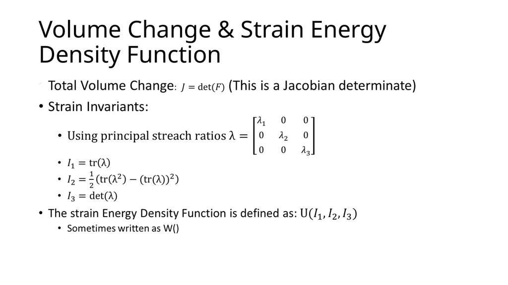 Modeling Hyperelastic Materials Nathan Hoffman - slide 9 of 16