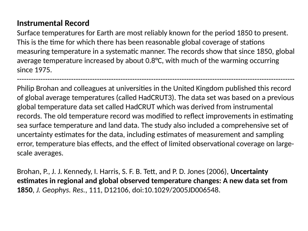 Climate Change: Present, Past, and Future Based on - slide 24 of 40