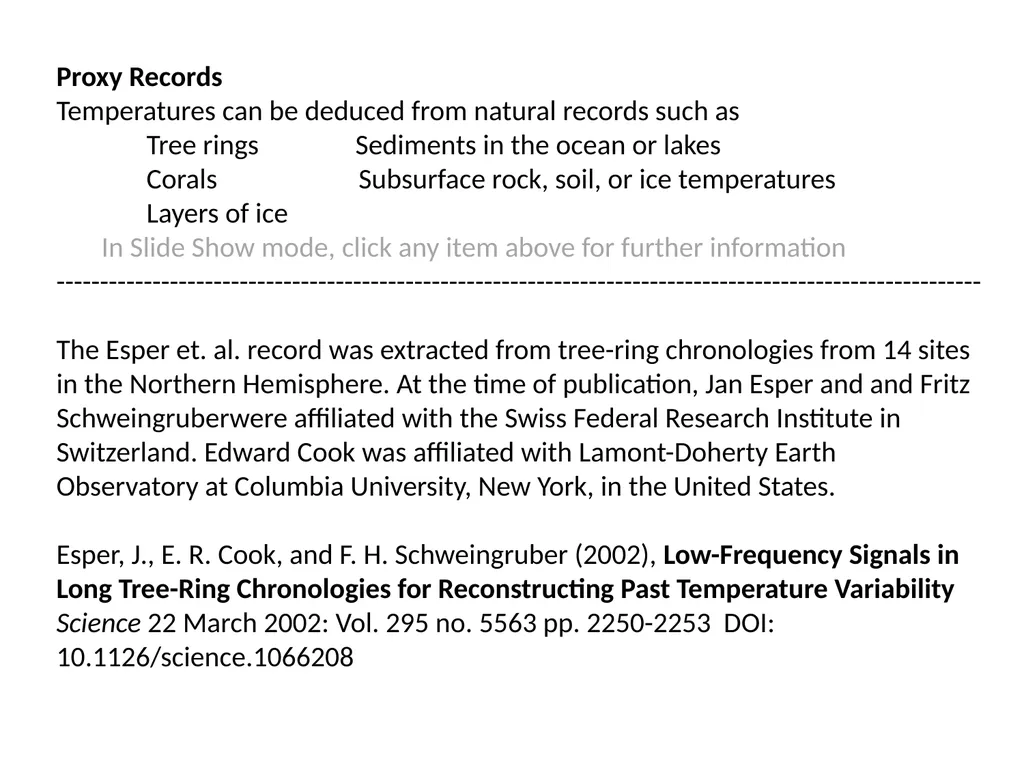 Climate Change: Present, Past, and Future Based on - slide 25 of 40