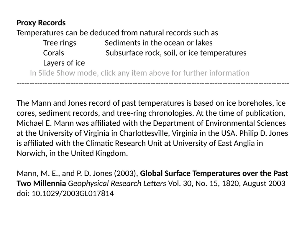 Climate Change: Present, Past, and Future Based on - slide 26 of 40