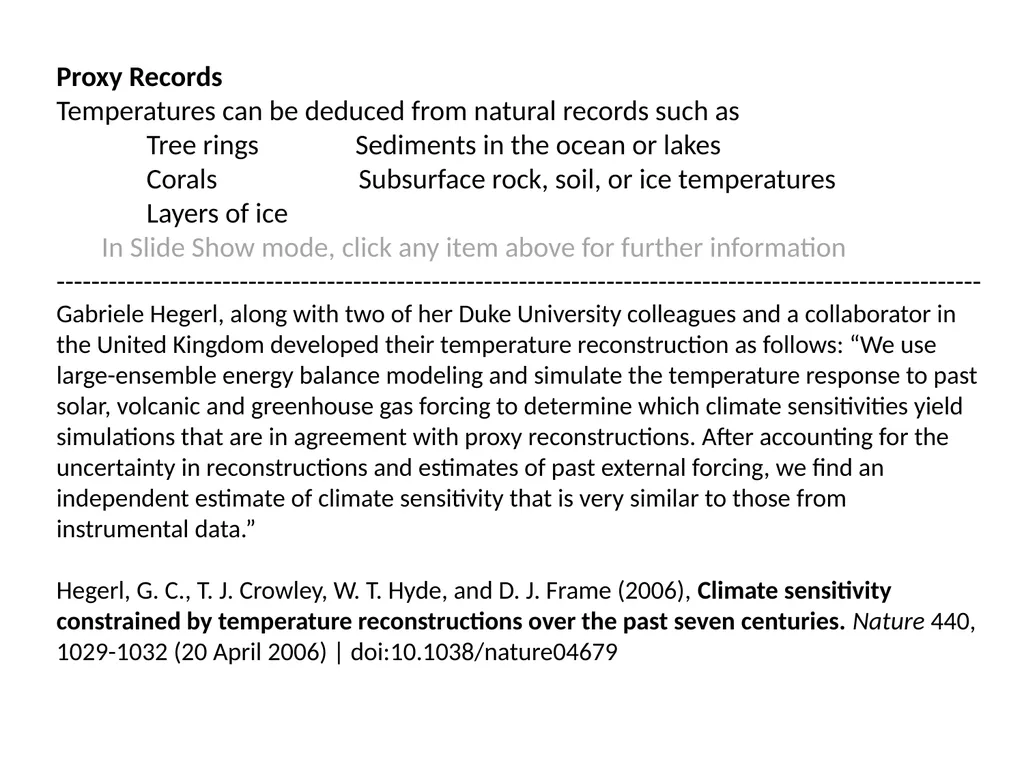 Climate Change: Present, Past, and Future Based on - slide 28 of 40