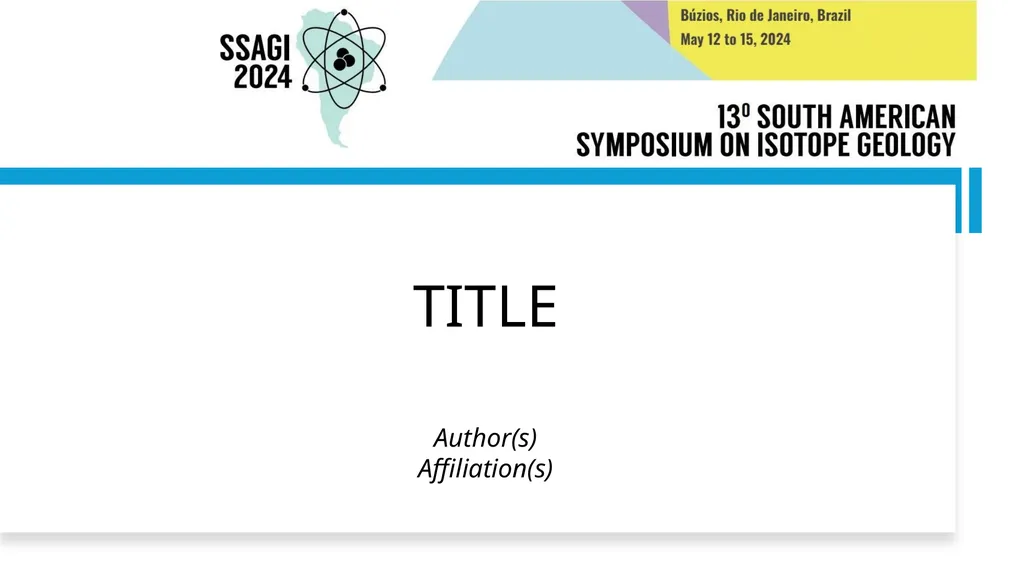 TITLE Author(s) Affiliation(s) Subtitle The text